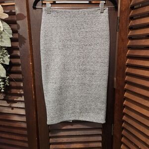 H&M Heather Gray Midi Skirt